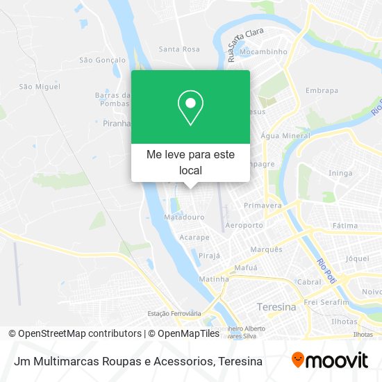 Jm Multimarcas Roupas e Acessorios mapa