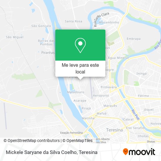 Mickele Saryane da Silva Coelho mapa