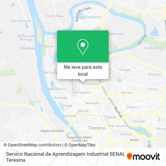 Servico Nacional de Aprendizagem Industrial-SENAI mapa