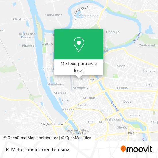 R. Melo Construtora mapa