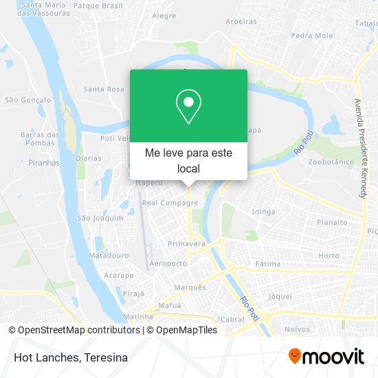 Hot Lanches mapa