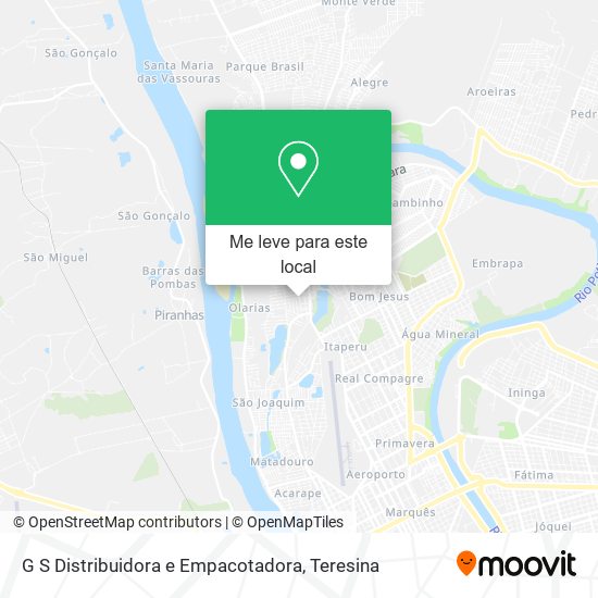 G S Distribuidora e Empacotadora mapa