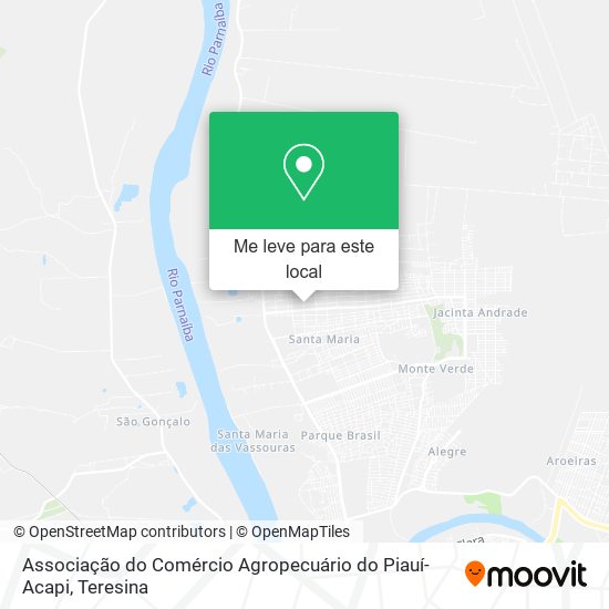 Associação do Comércio Agropecuário do Piauí-Acapi mapa