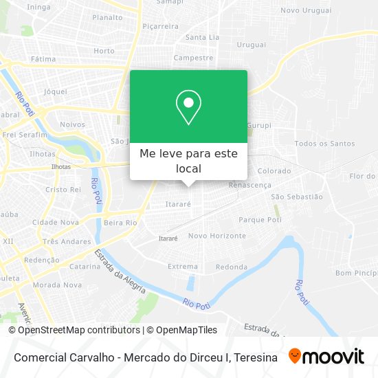 Comercial Carvalho - Mercado do Dirceu I mapa