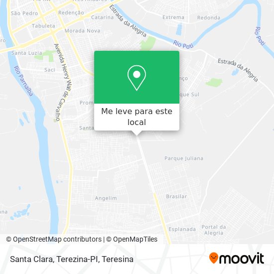 Santa Clara, Terezina-PI mapa