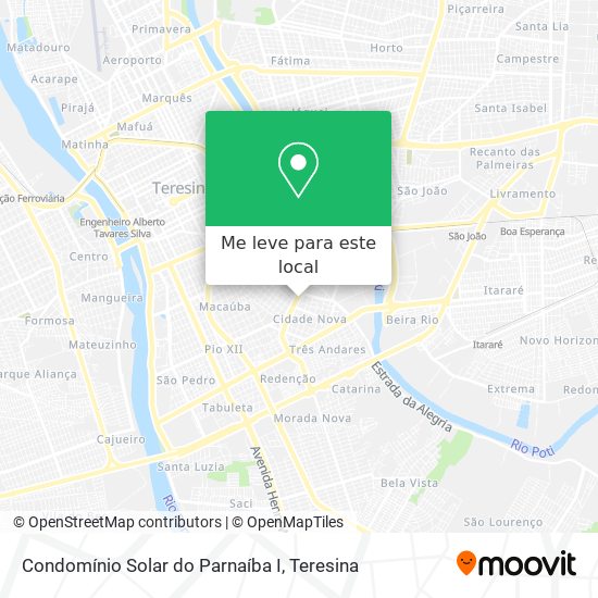 Condomínio Solar do Parnaíba I mapa