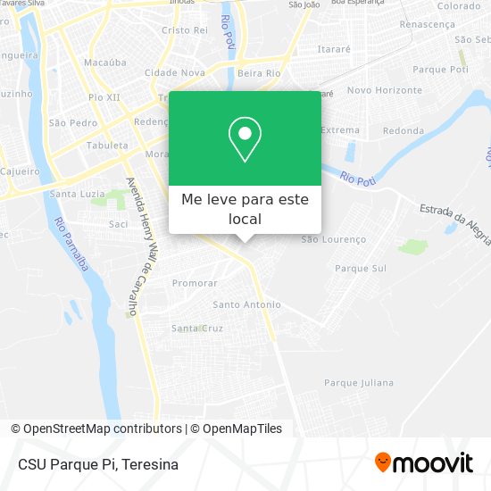 CSU Parque Pi mapa