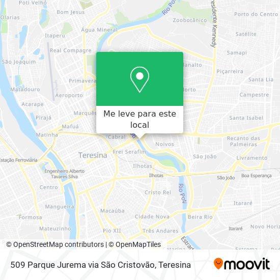 509 Parque Jurema via São Cristovão mapa