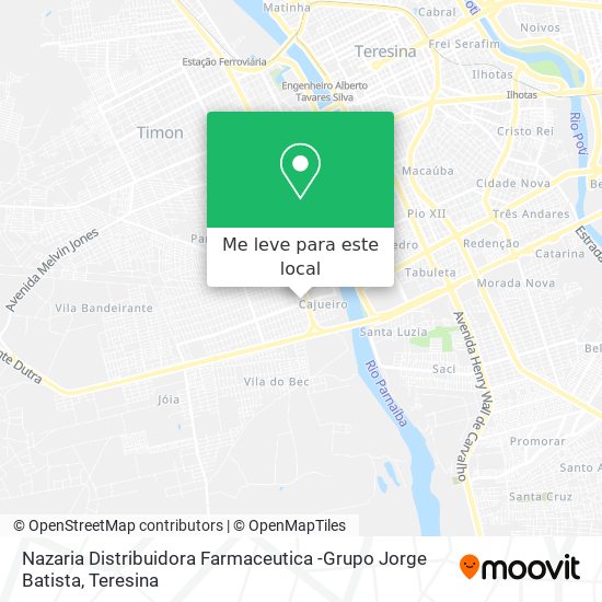 Nazaria Distribuidora Farmaceutica -Grupo Jorge Batista mapa