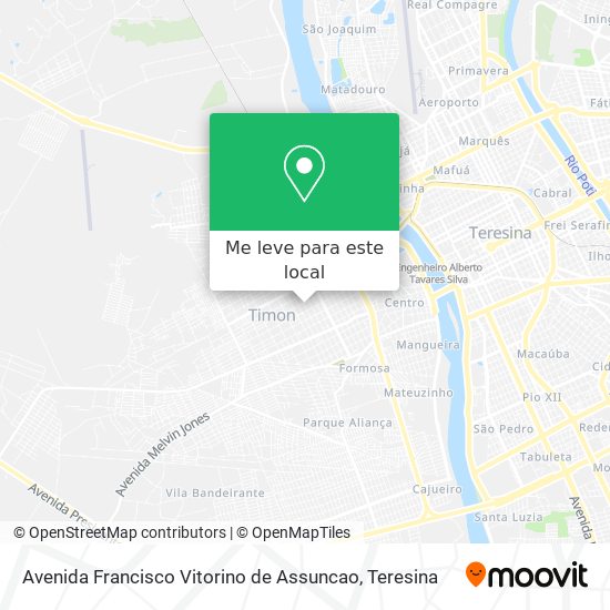 Avenida Francisco Vitorino de Assuncao mapa
