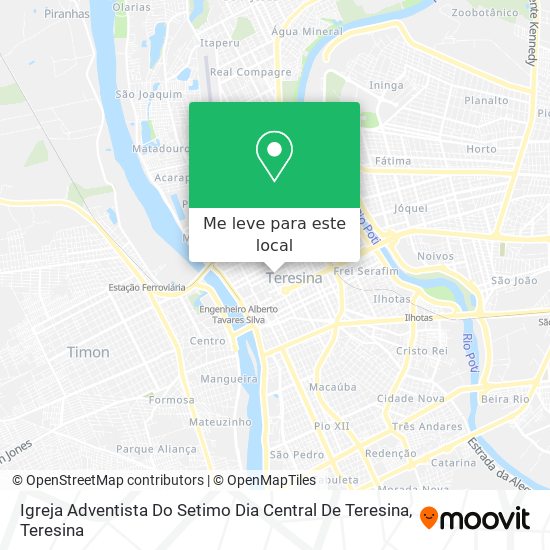 Igreja Adventista Do Setimo Dia Central De Teresina mapa