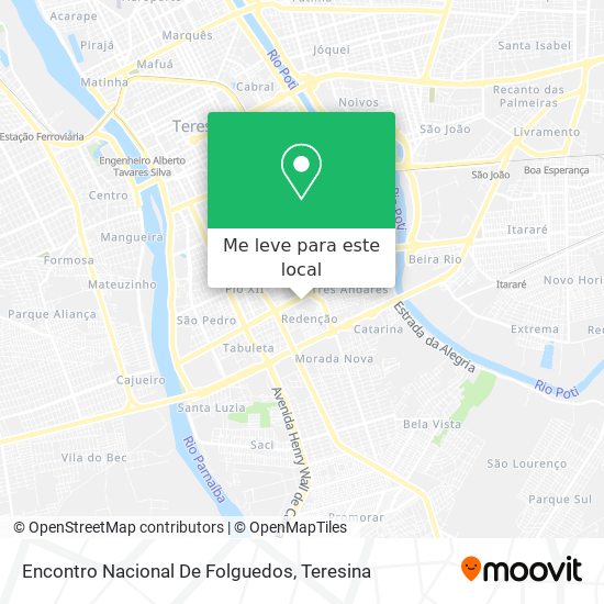 Encontro Nacional De Folguedos mapa