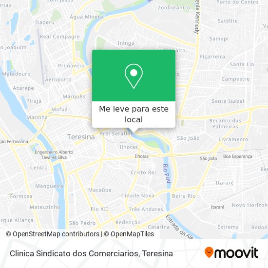 Clinica Sindicato dos Comerciarios mapa