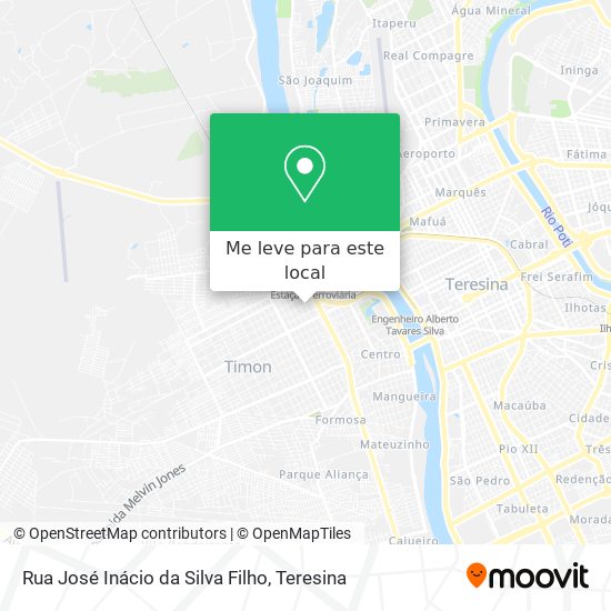 Rua José Inácio da Silva Filho mapa