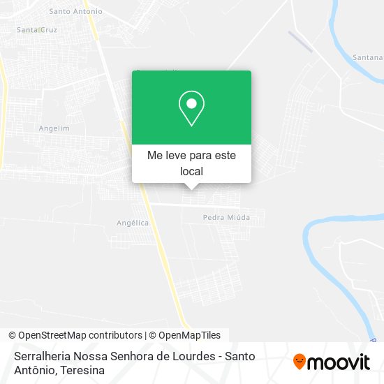 Serralheria Nossa Senhora de Lourdes - Santo Antônio mapa