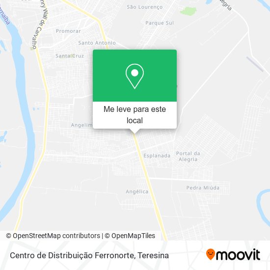 Centro de Distribuição Ferronorte mapa