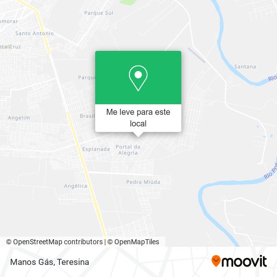 Manos Gás mapa