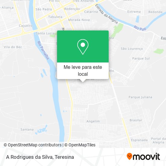 A Rodrigues da Silva mapa