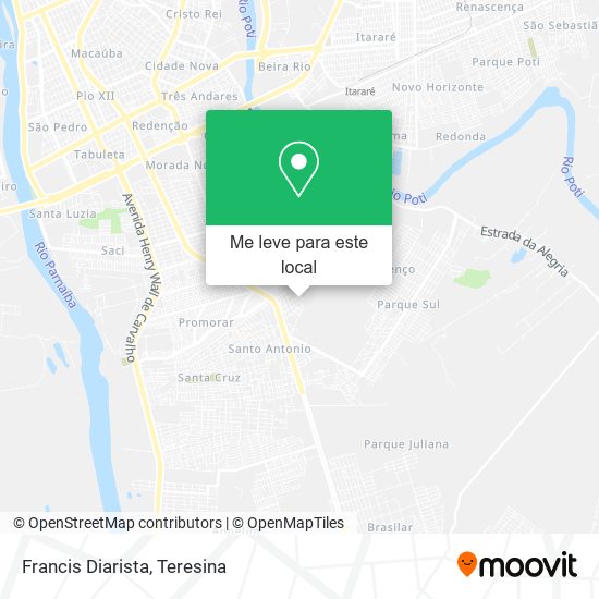 Francis Diarista mapa