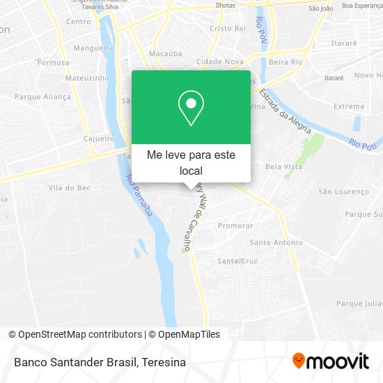 Banco Santander Brasil mapa