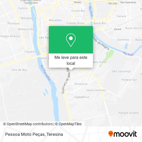 Pessoa Moto Peças mapa