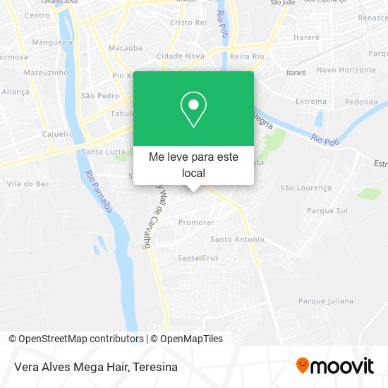 Vera Alves Mega Hair mapa