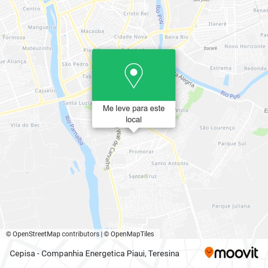 Cepisa - Companhia Energetica Piaui mapa