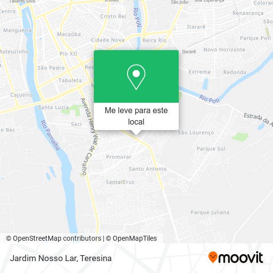 Jardim Nosso Lar mapa