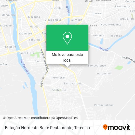 Estação Nordeste Bar e Restaurante mapa