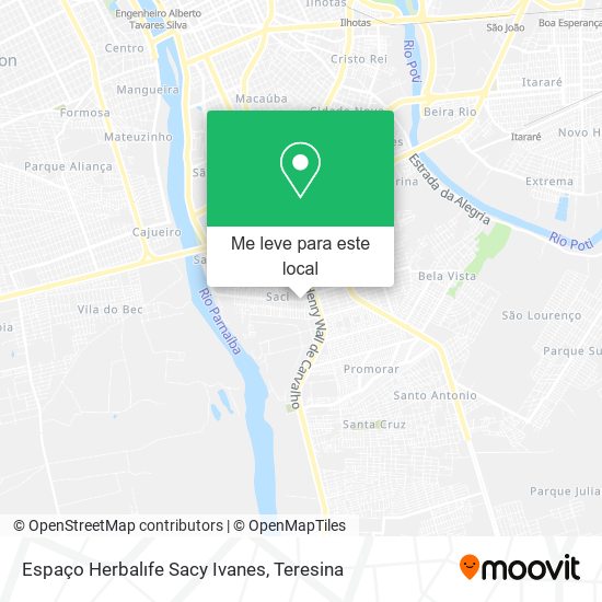 Espaço Herbalıfe Sacy Ivanes mapa