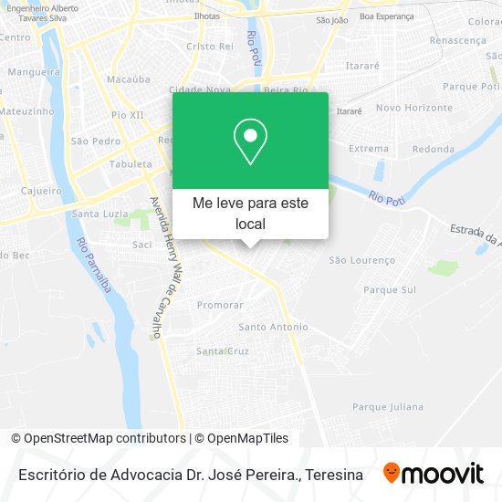 Escritório de Advocacia Dr. José Pereira. mapa