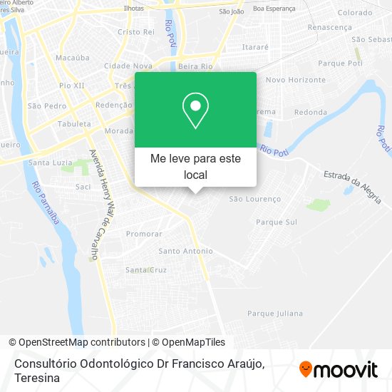 Consultório Odontológico Dr Francisco Araújo mapa