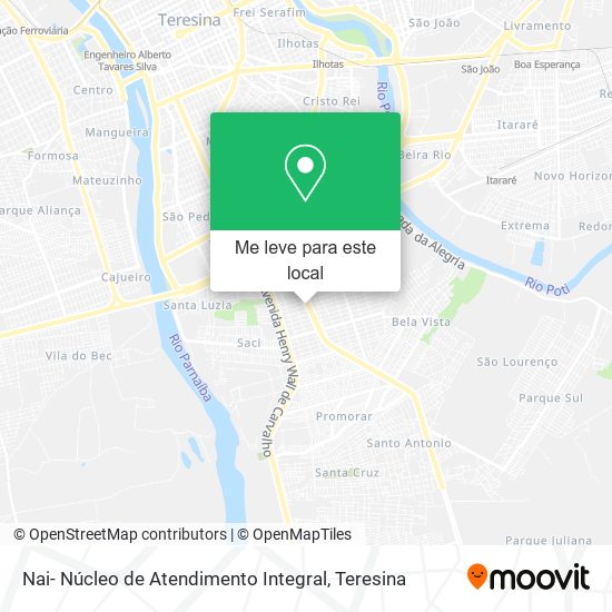 Nai- Núcleo de Atendimento Integral mapa