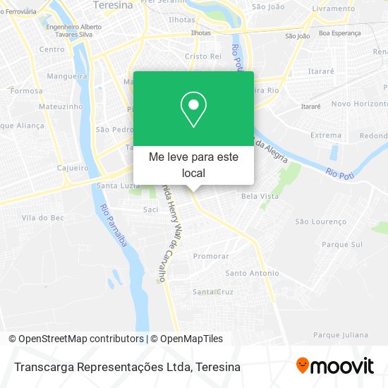Transcarga Representações Ltda mapa
