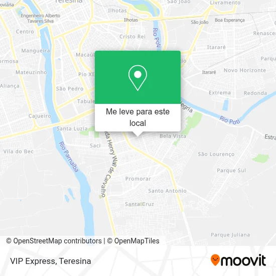 VIP Express mapa
