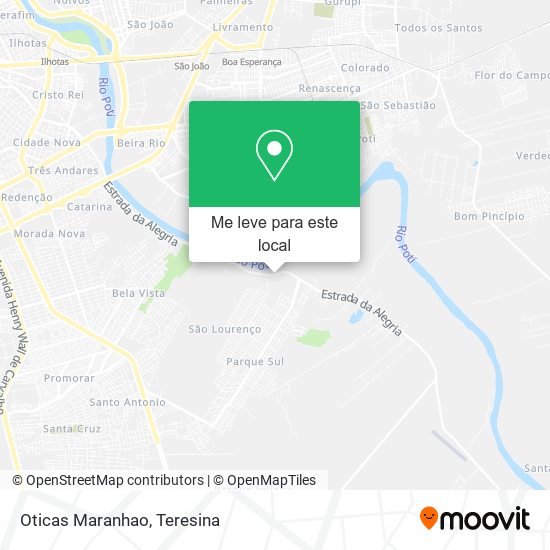 Oticas Maranhao mapa