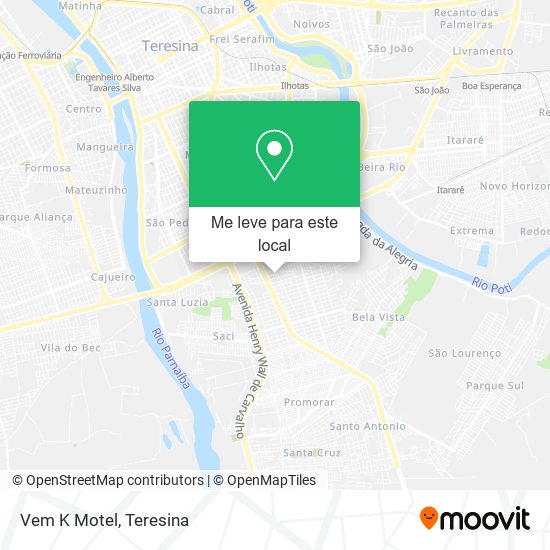 Vem K Motel mapa