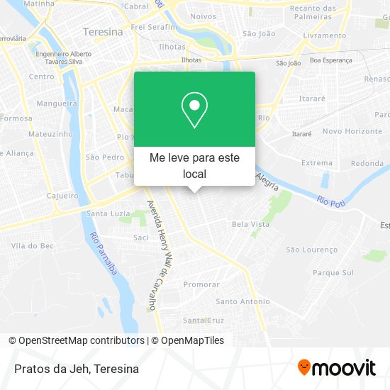 Pratos da Jeh mapa