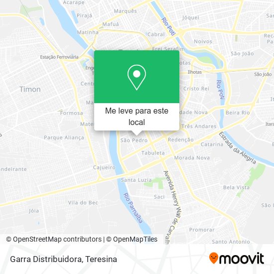 Garra Distribuidora mapa