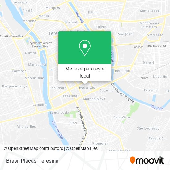Brasil Placas mapa
