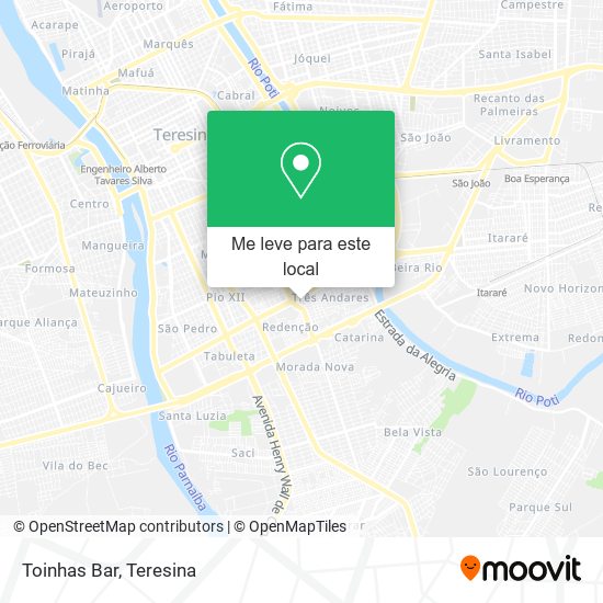 Toinhas Bar mapa