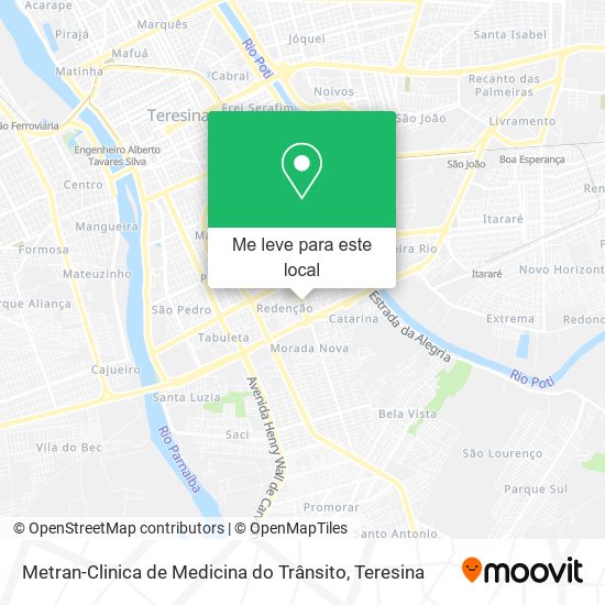Metran-Clinica de Medicina do Trânsito mapa