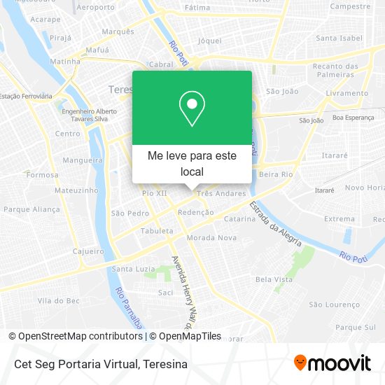Cet Seg Portaria Virtual mapa