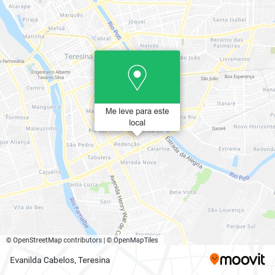 Evanilda Cabelos mapa