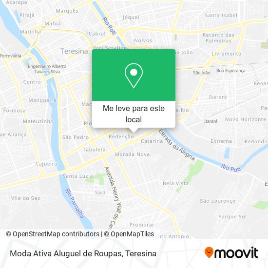 Moda Ativa Aluguel de Roupas mapa