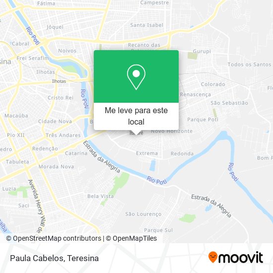 Paula Cabelos mapa