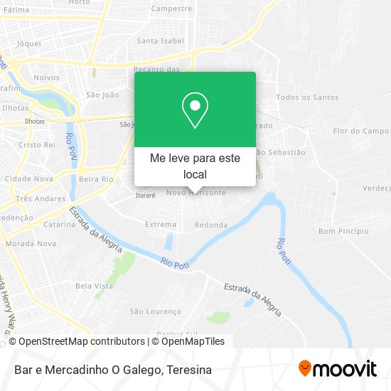 Bar e Mercadinho O Galego mapa