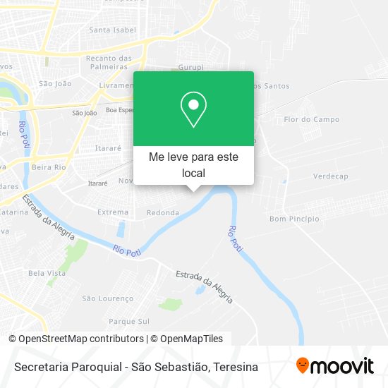 Secretaria Paroquial - São Sebastião mapa