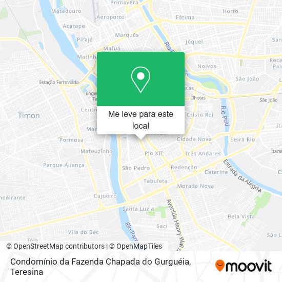 Condomínio da Fazenda Chapada do Gurguéia mapa