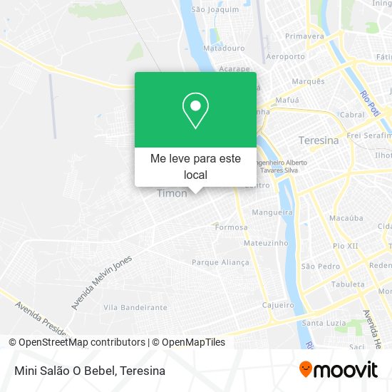 Mini Salão O Bebel mapa